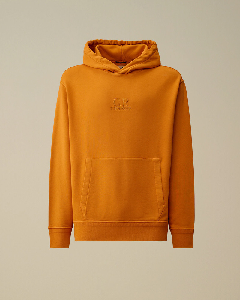 Cotton Diagonal Fleece Hooded Sweatshirt 1