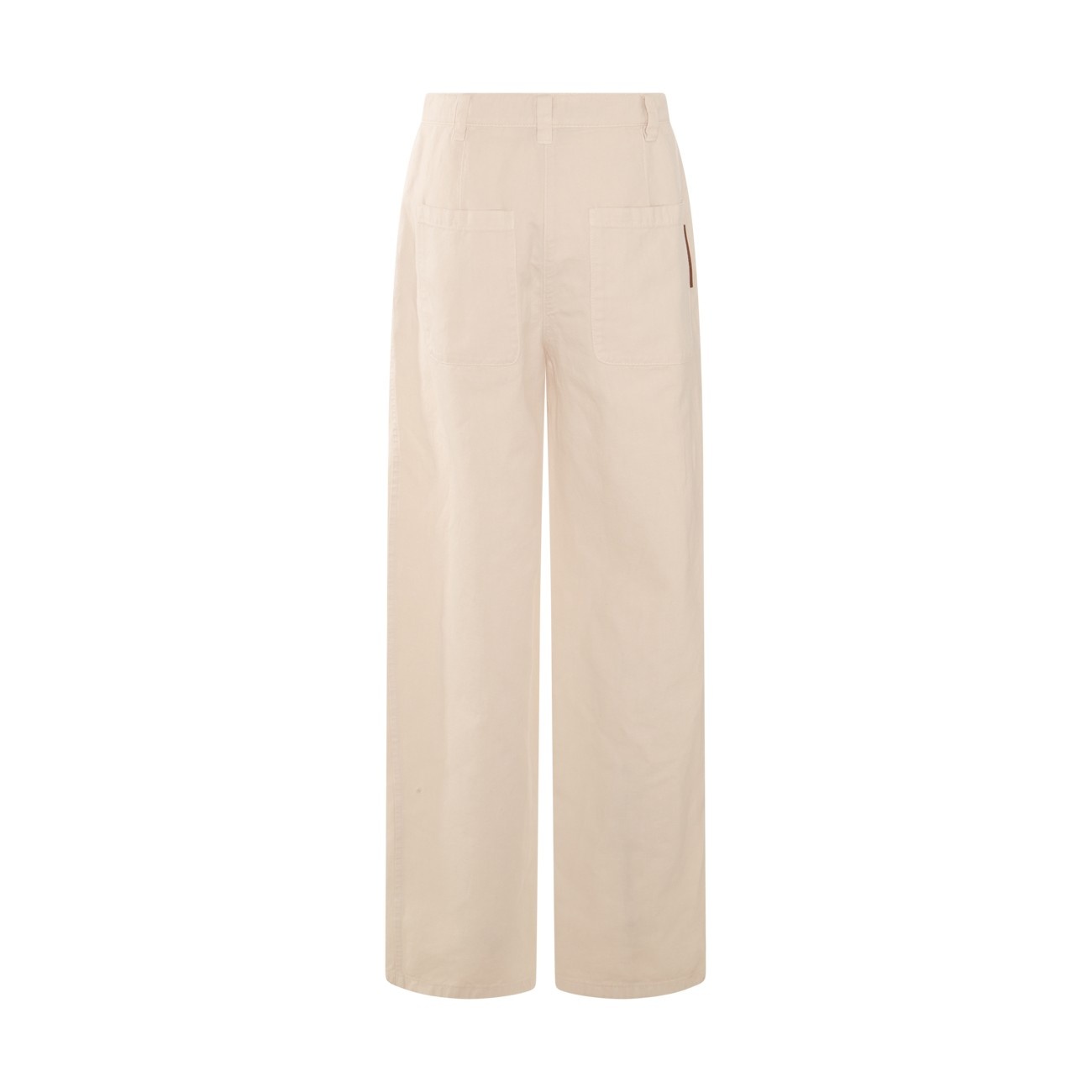 beige cotton pants - 2
