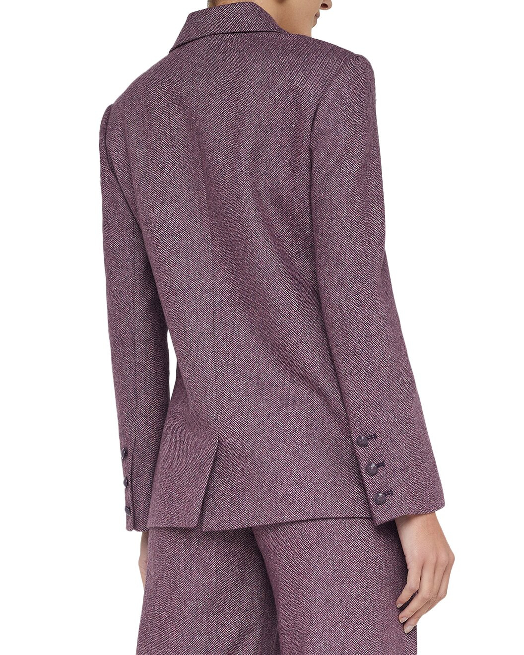 L'AGENCE Colin Double Breasted Wool Blazer - 2
