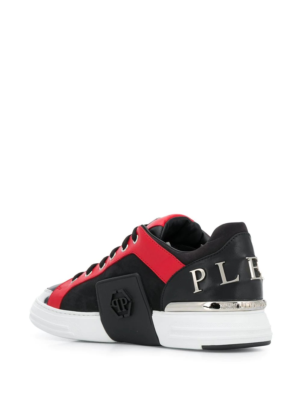 low-top skull detail sneakers - 3