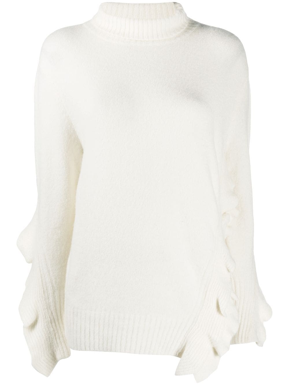 ruffled turtleneck jumper - 1