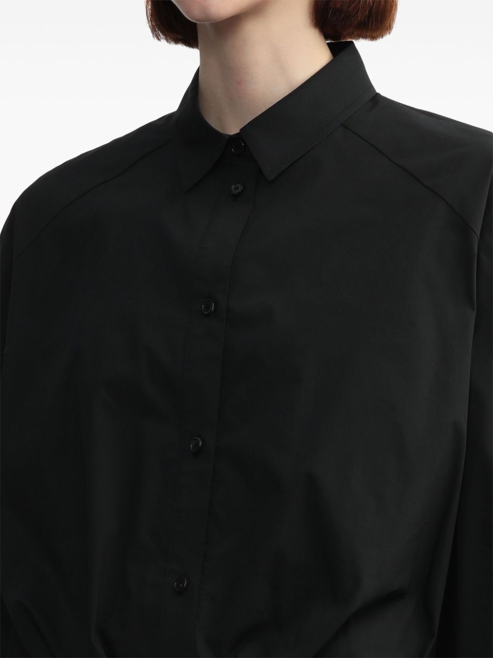 raglan-sleeve cropped shirt - 5