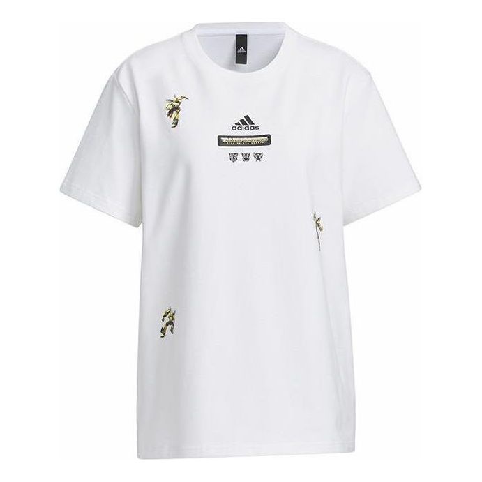 (WMNS) adidas x Transformers T-Shirts 'White' IU4753 - 1