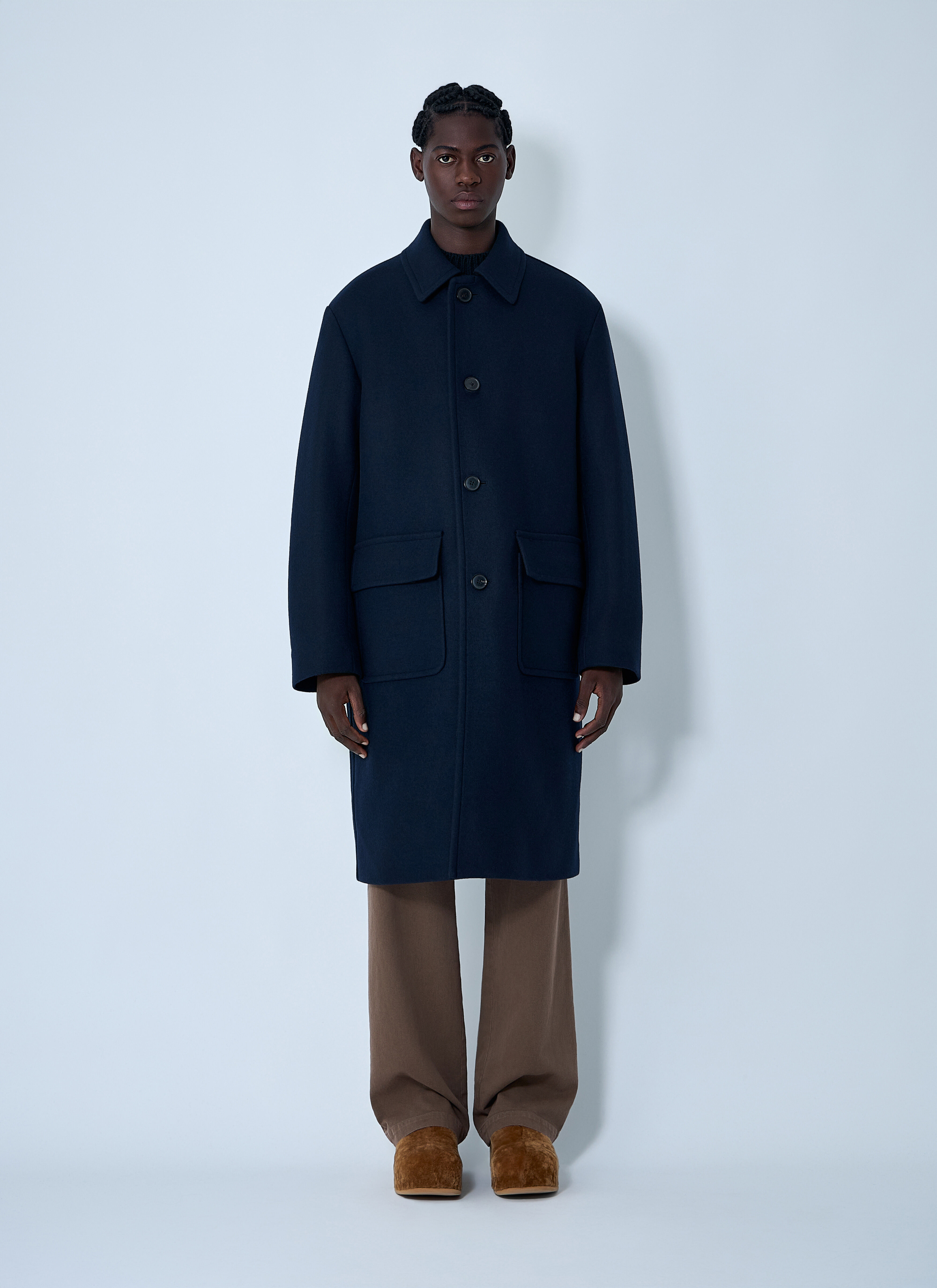 Wool-Blend Coat - 1