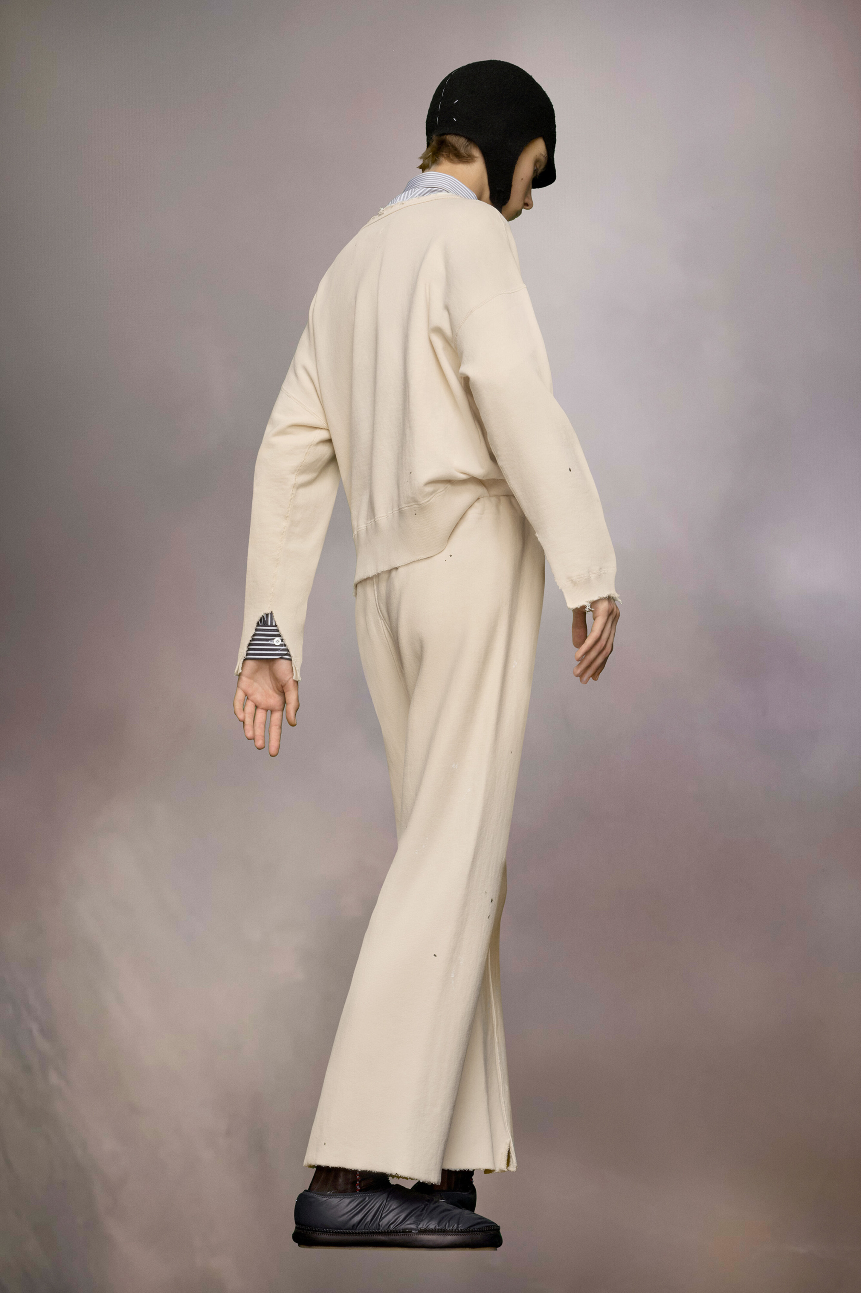 Cut-out hem sweatpants - 5