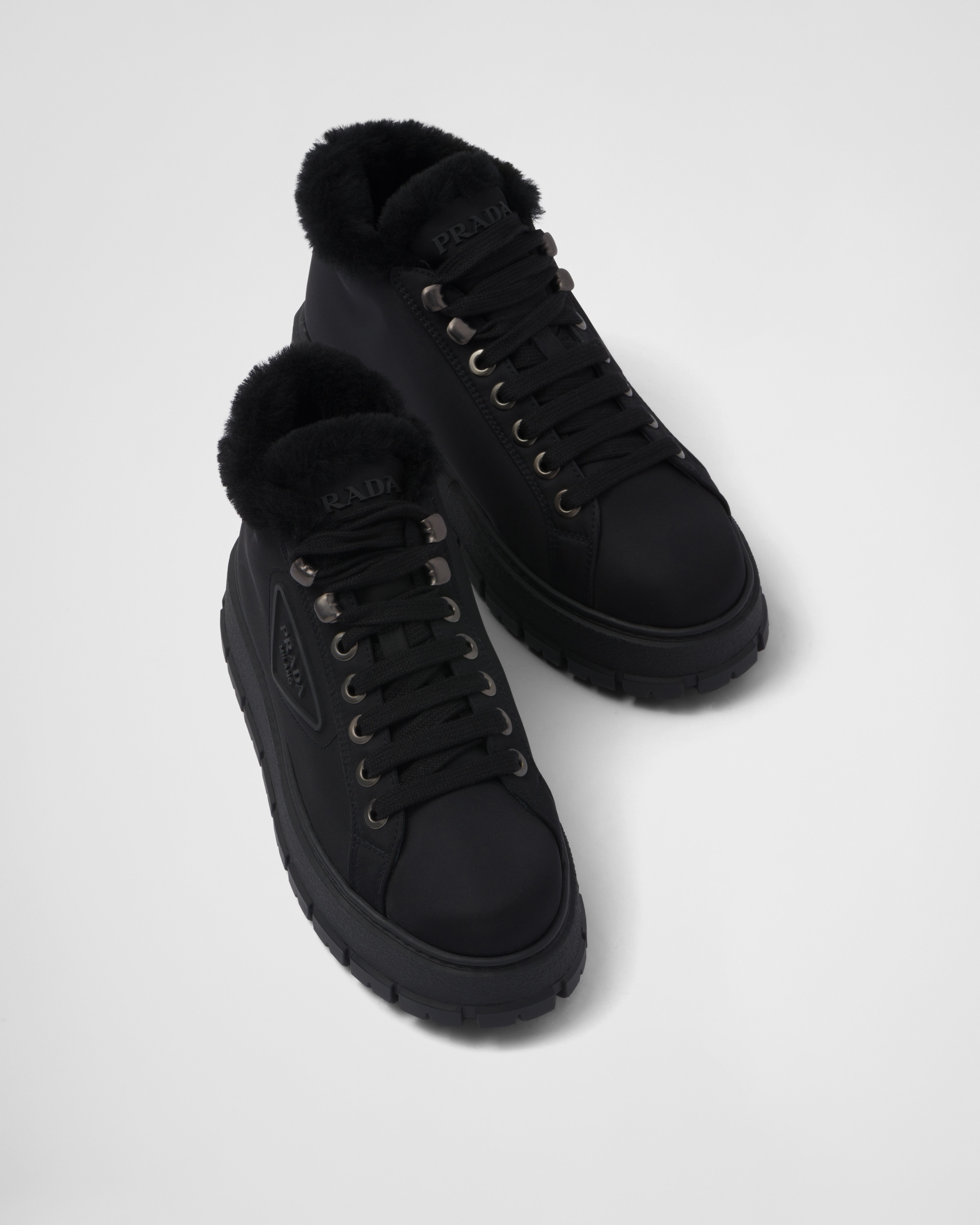 Nylon lace-up booties - 4