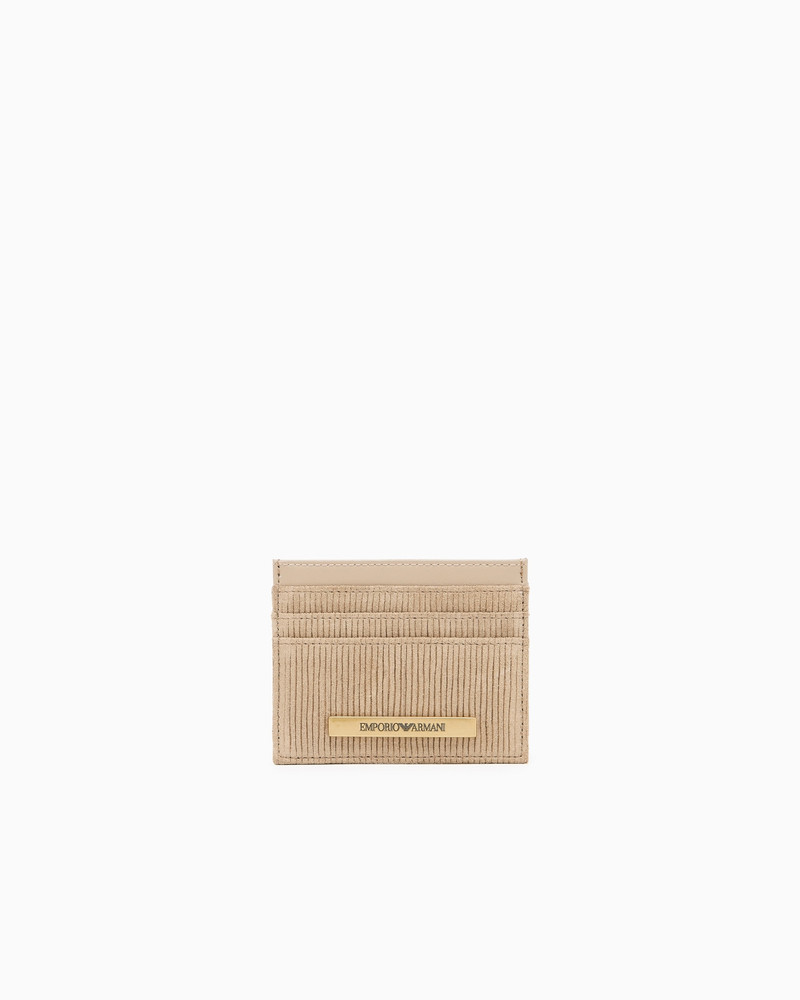 EMBOSSED SUEDE CARD HOLDER 1
