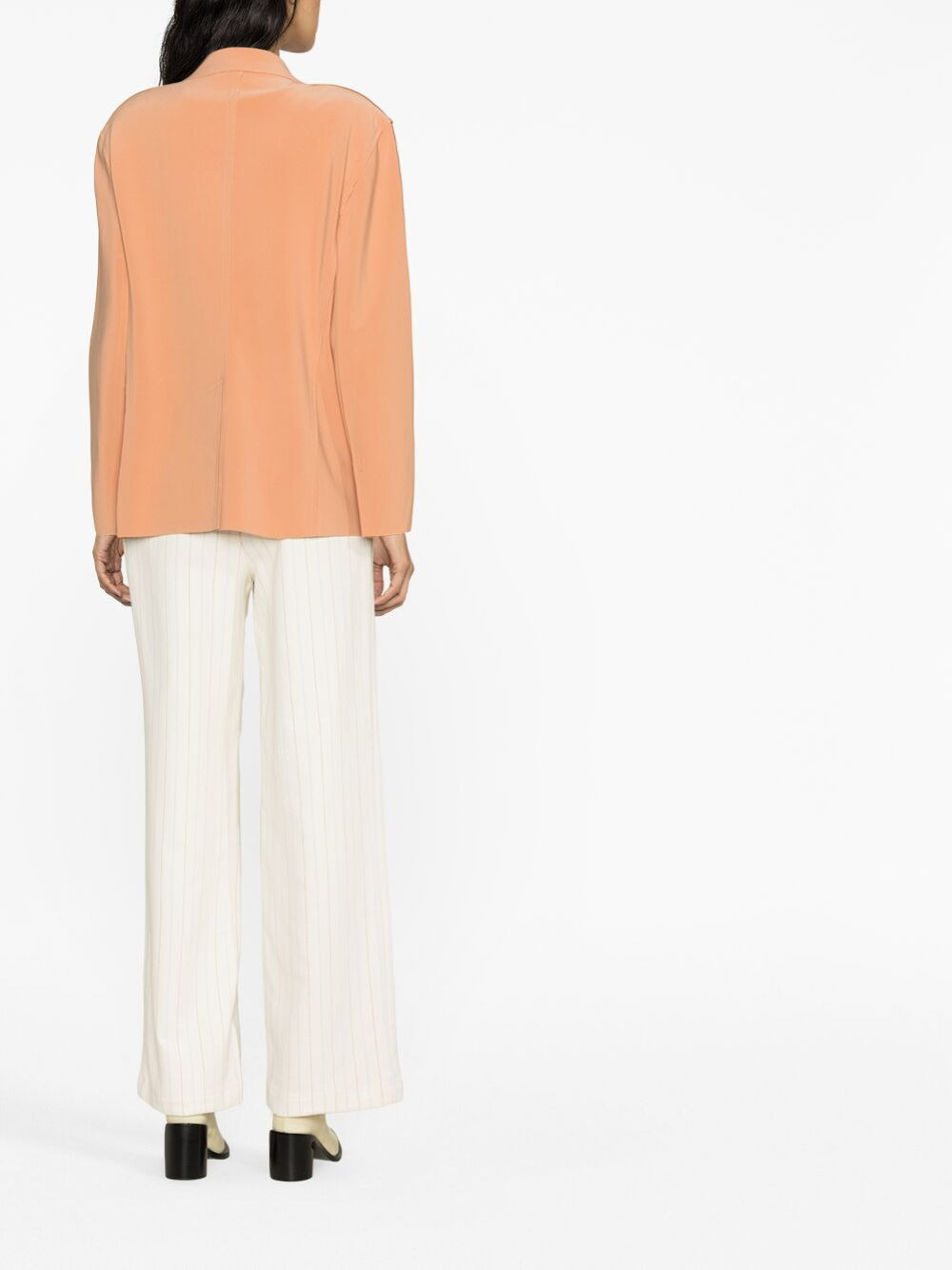 single-breasted straight-fit blazer - 4