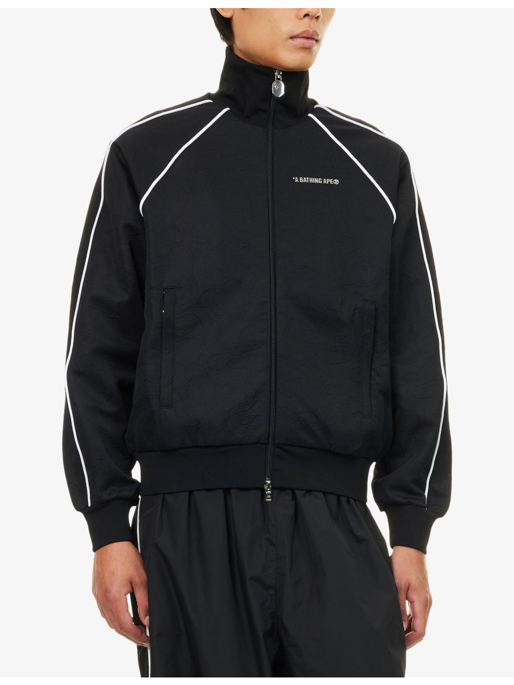 Line Camo Stretch-Woven Track Jacket - 3
