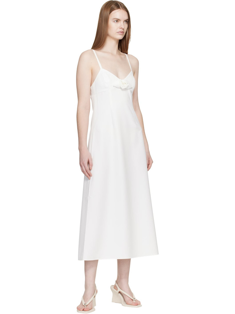 SANDY LIANG White Pilton Midi Dress outlook