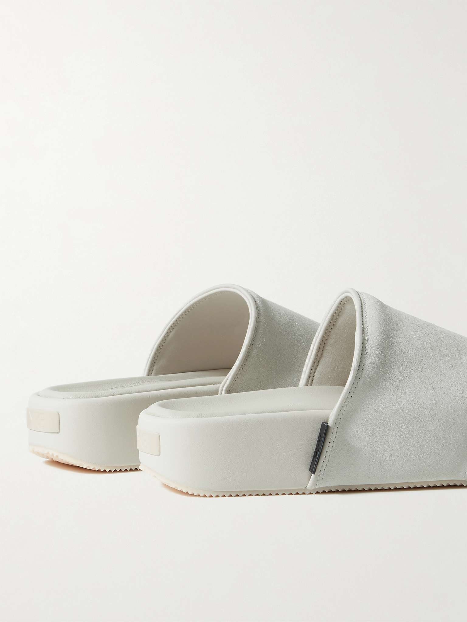 Suede and Leather Slides - 5