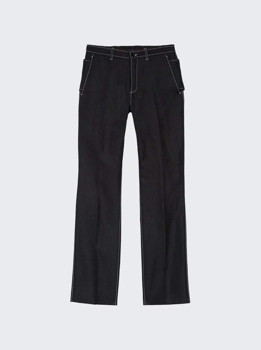 Classic Contrast Seam Pant Black - 10