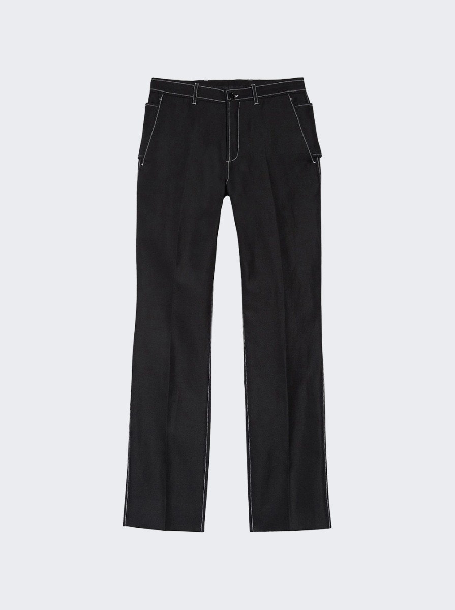 Classic Contrast Seam Pant Black - 1