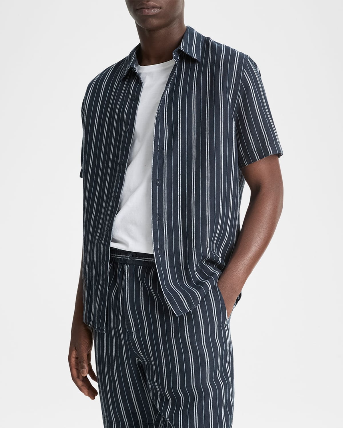 Men's Mesa Stripe Hemp Beach Shorts - 4