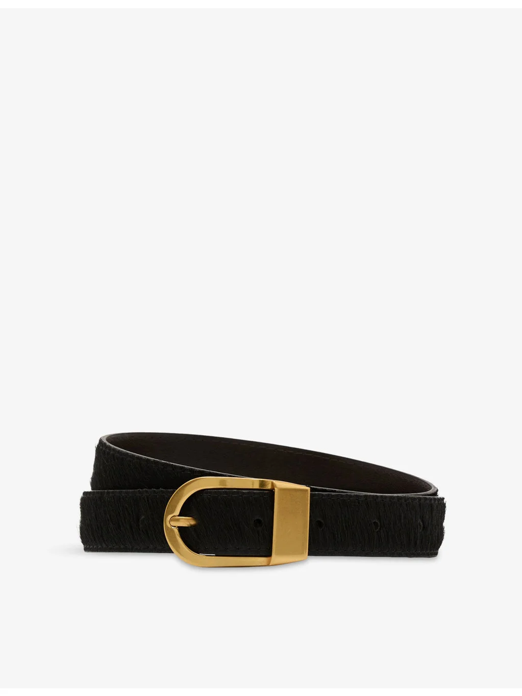 Hazel Pony-Hair Leather Belt - 1
