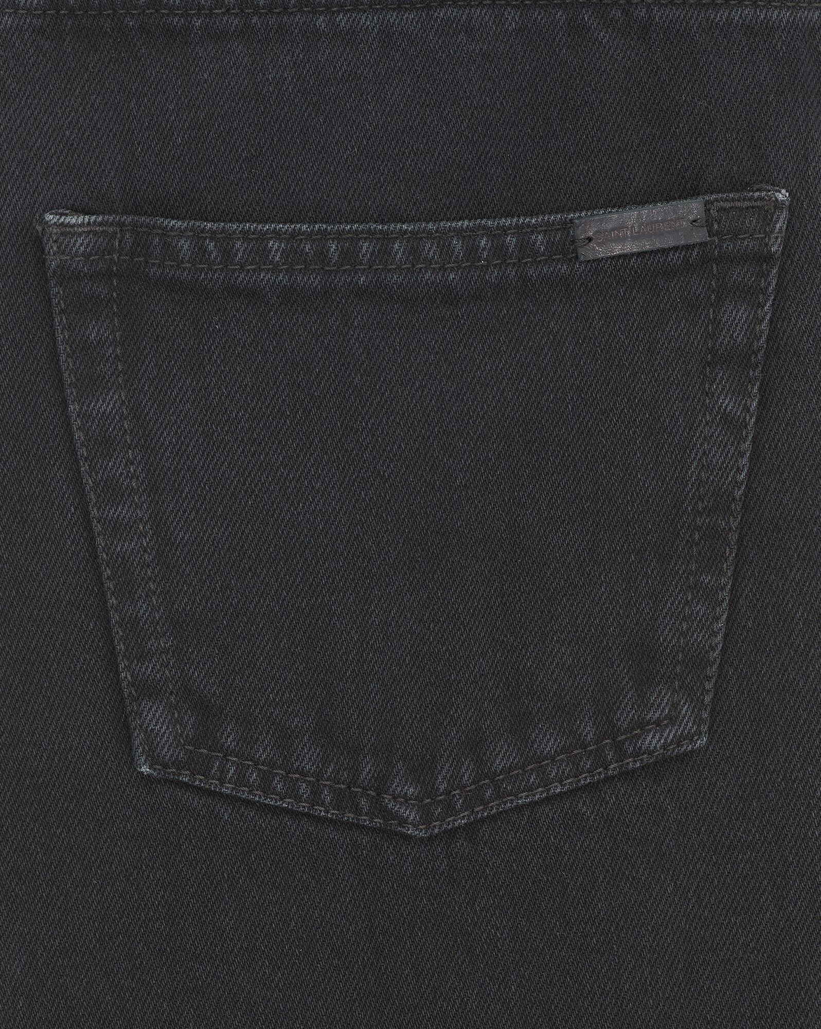 straight-leg jeans in spring black corduroy - 4