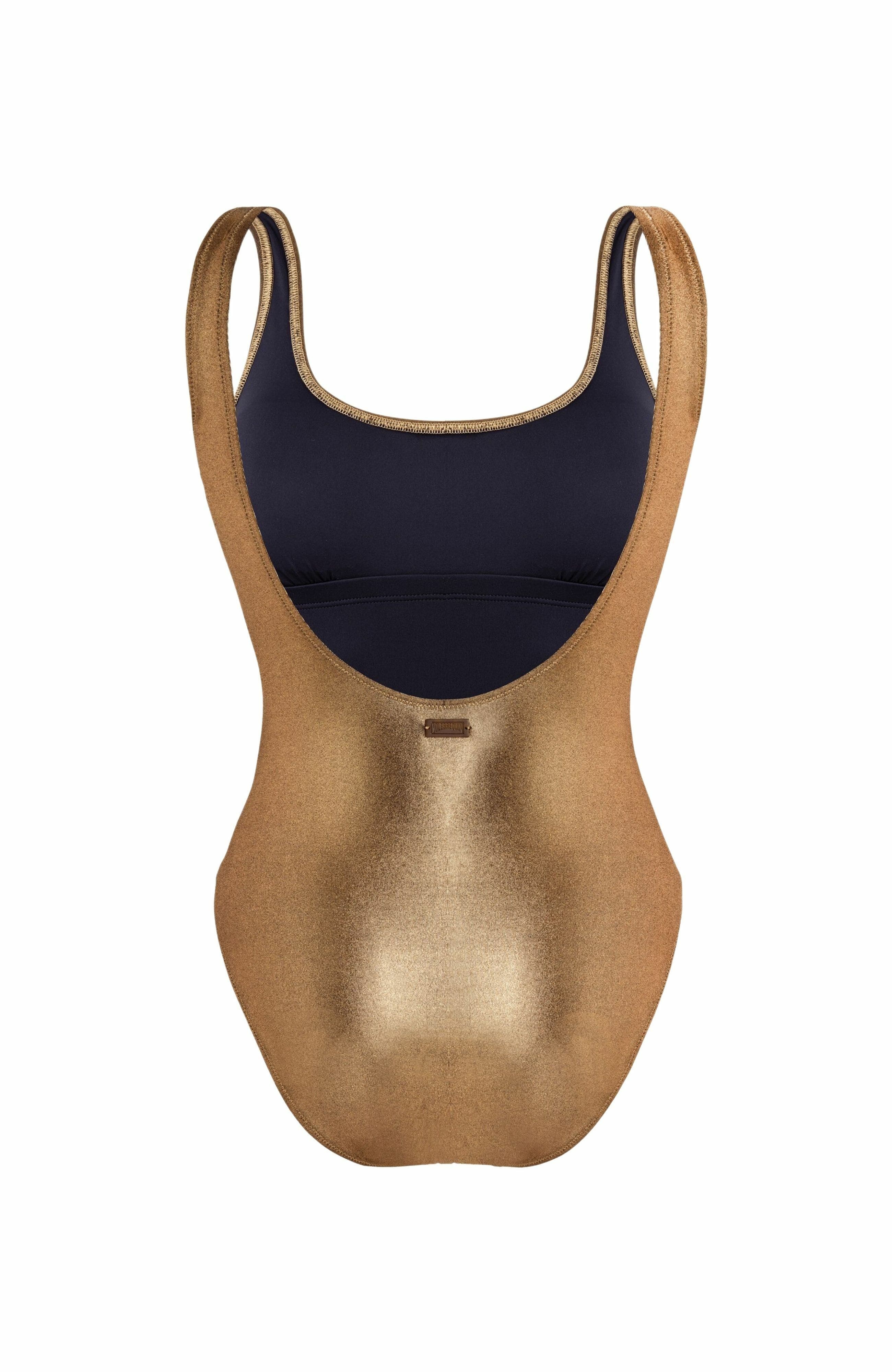 Vilebrequin Women's Metallic Tank One-Piece Swimsuit in Dore at Nordstrom - 3