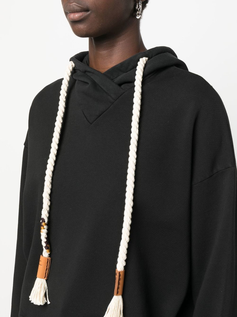 rope-drawstring cotton hoodie 5