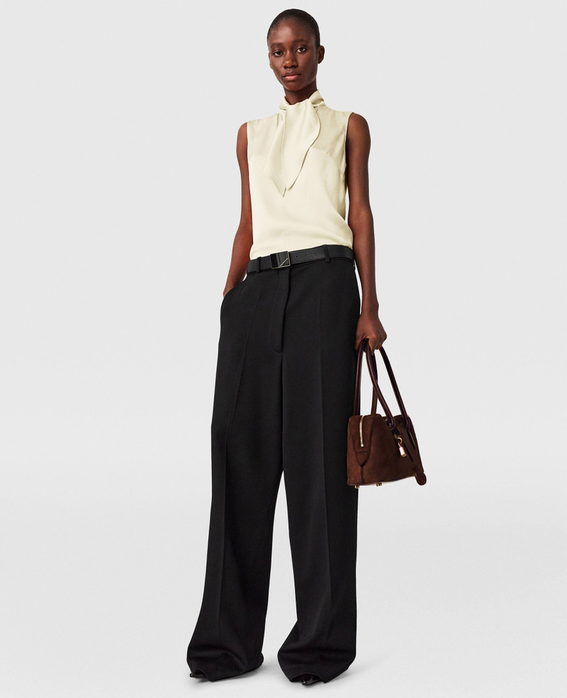 Tie-Neck Sleeveless Satin Top 5