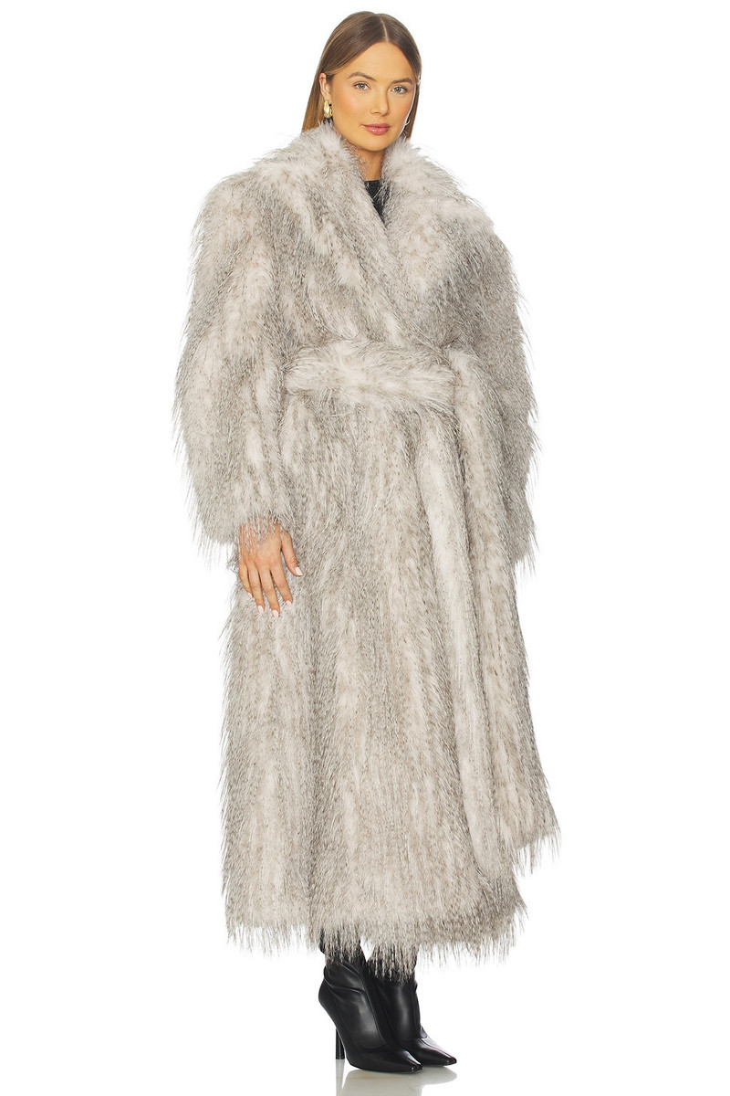 AKNVAS x REVOLVE Duke Faux Fur Coat outlook