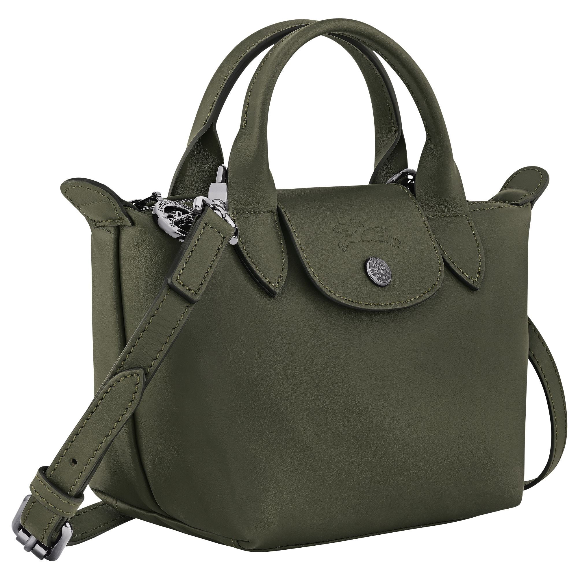 Le Pliage Xtra XS Handbag Fir - Leather - 3