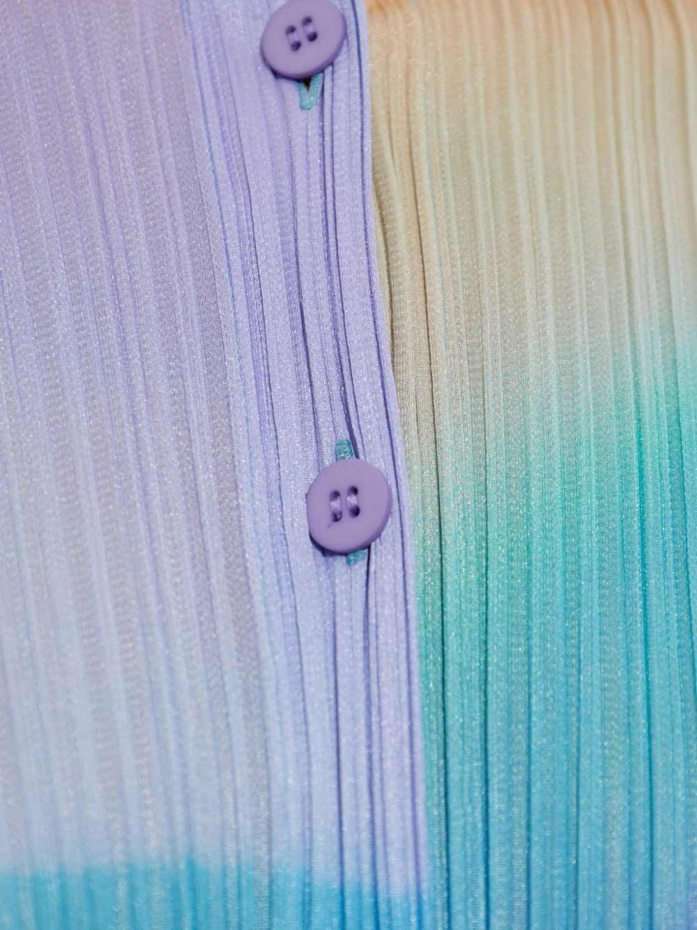 pleated button-front cardigan - 5
