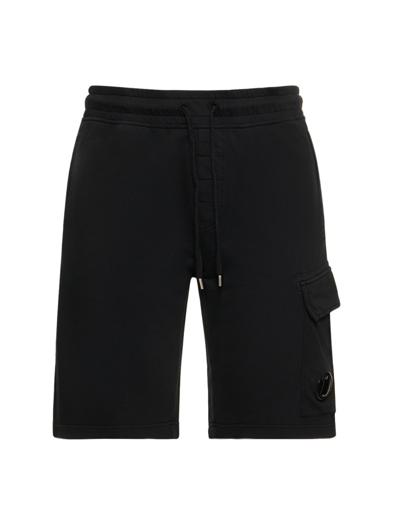 Light cotton cargo shorts - 1