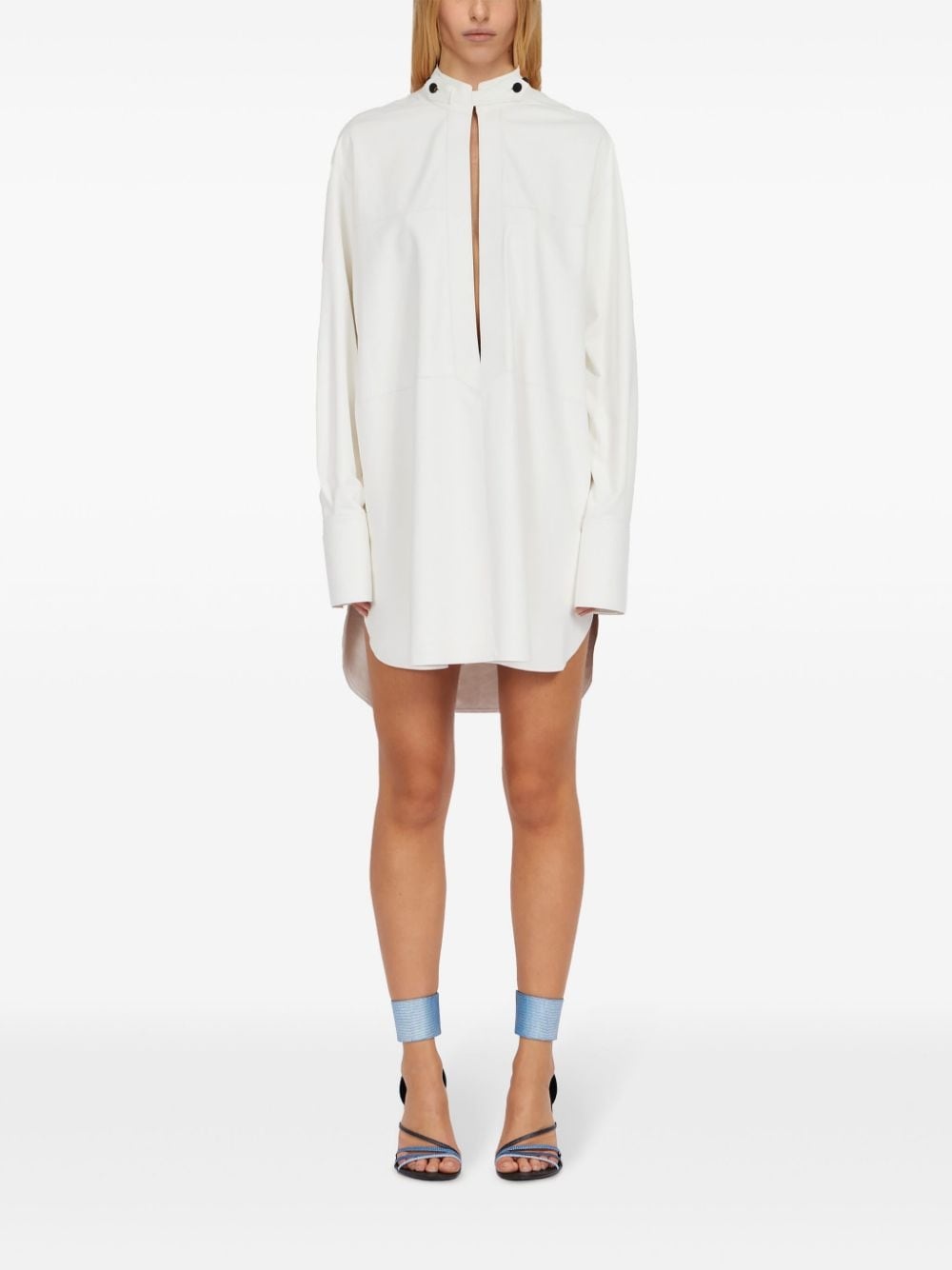 frog-collar long-sleeved kaftan - 2