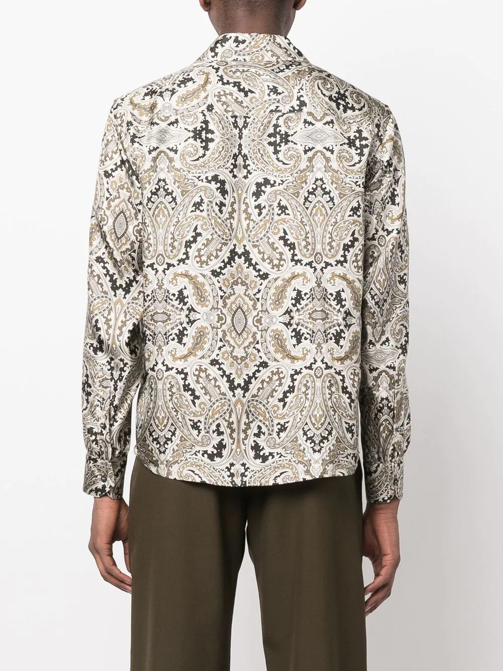 paisley-print silk shirt - 4