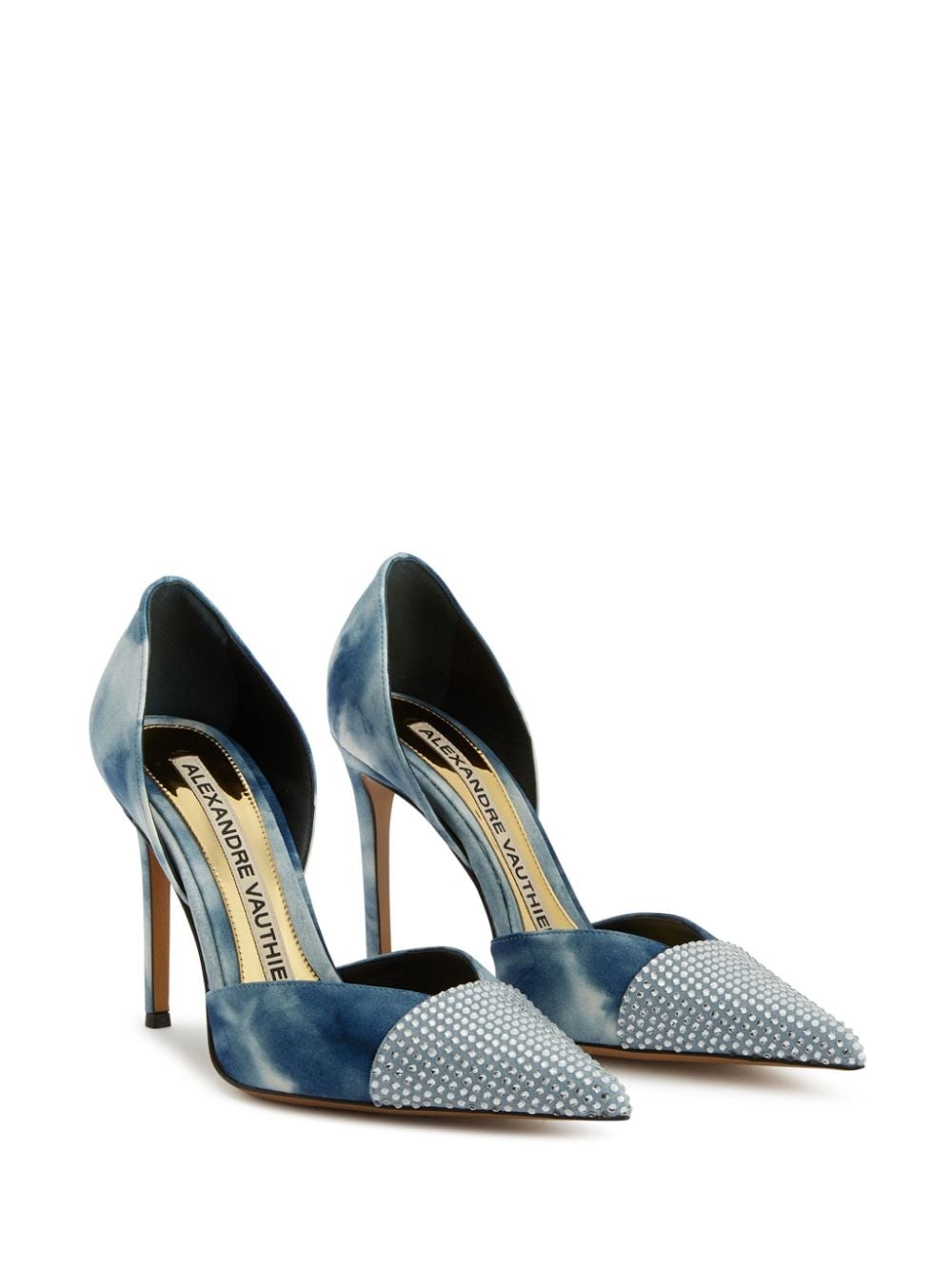 tie-dye pattern 105mm pumps - 2