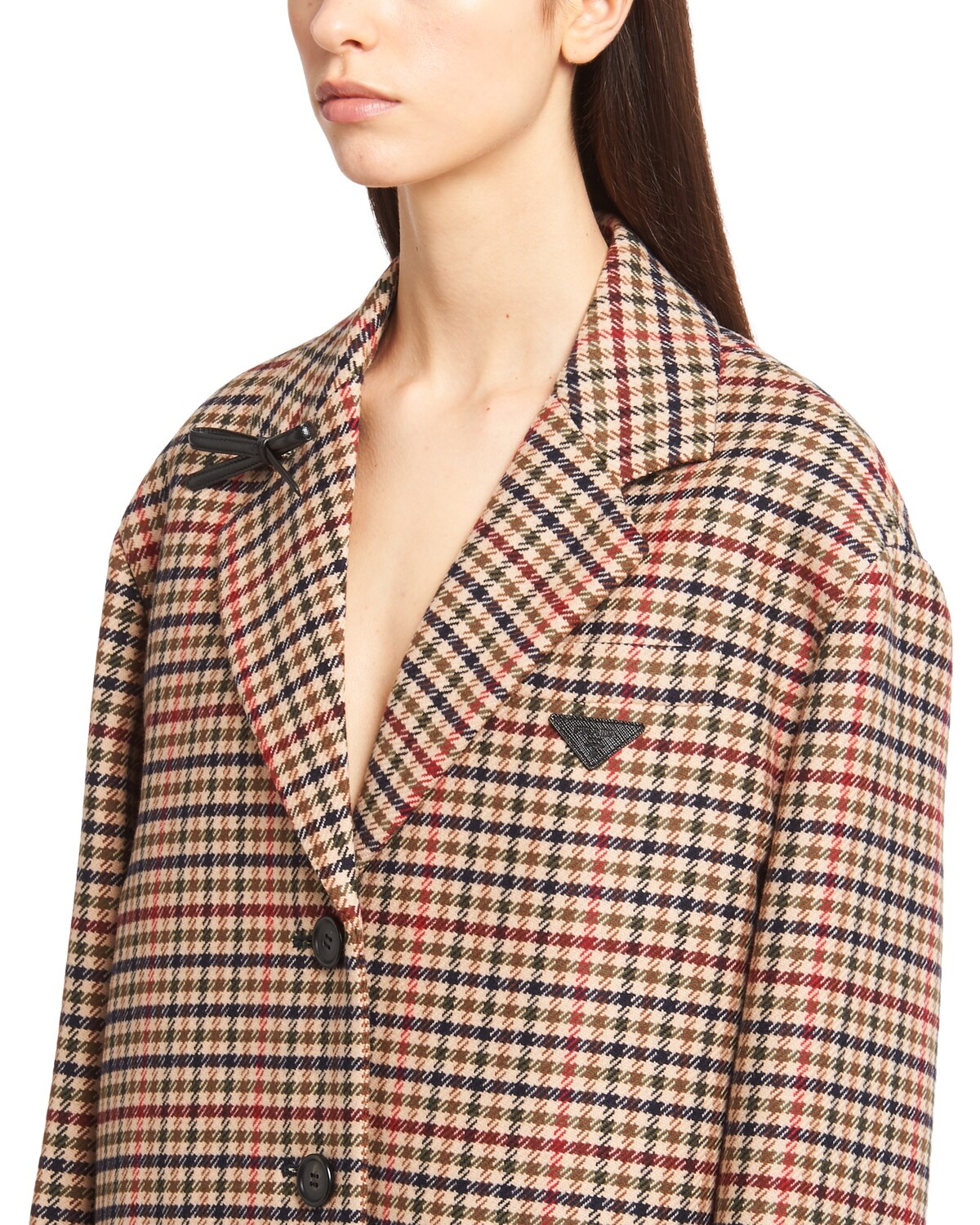 Single-breasted printed cloth coat - 5