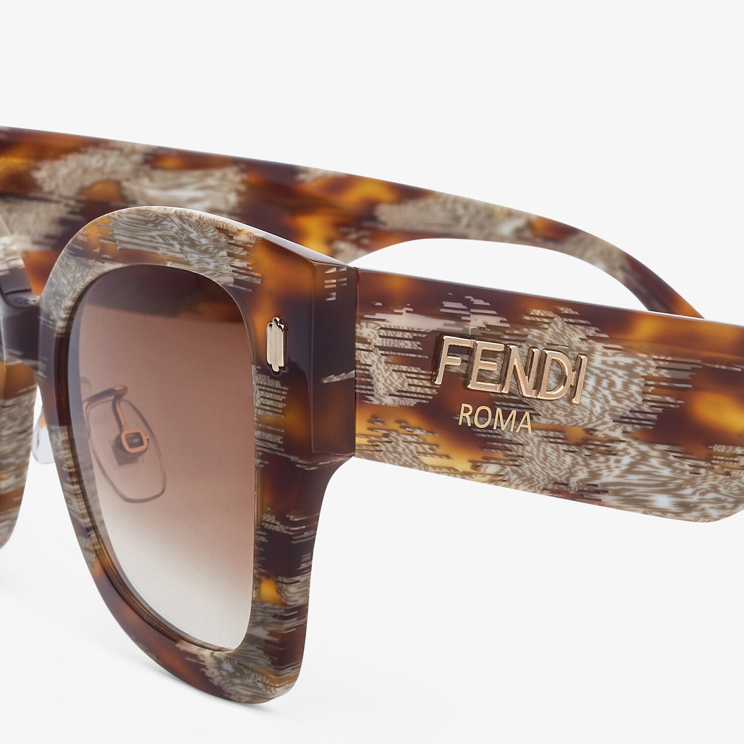 Sunglasses in Havana-color animalier acetate - 3