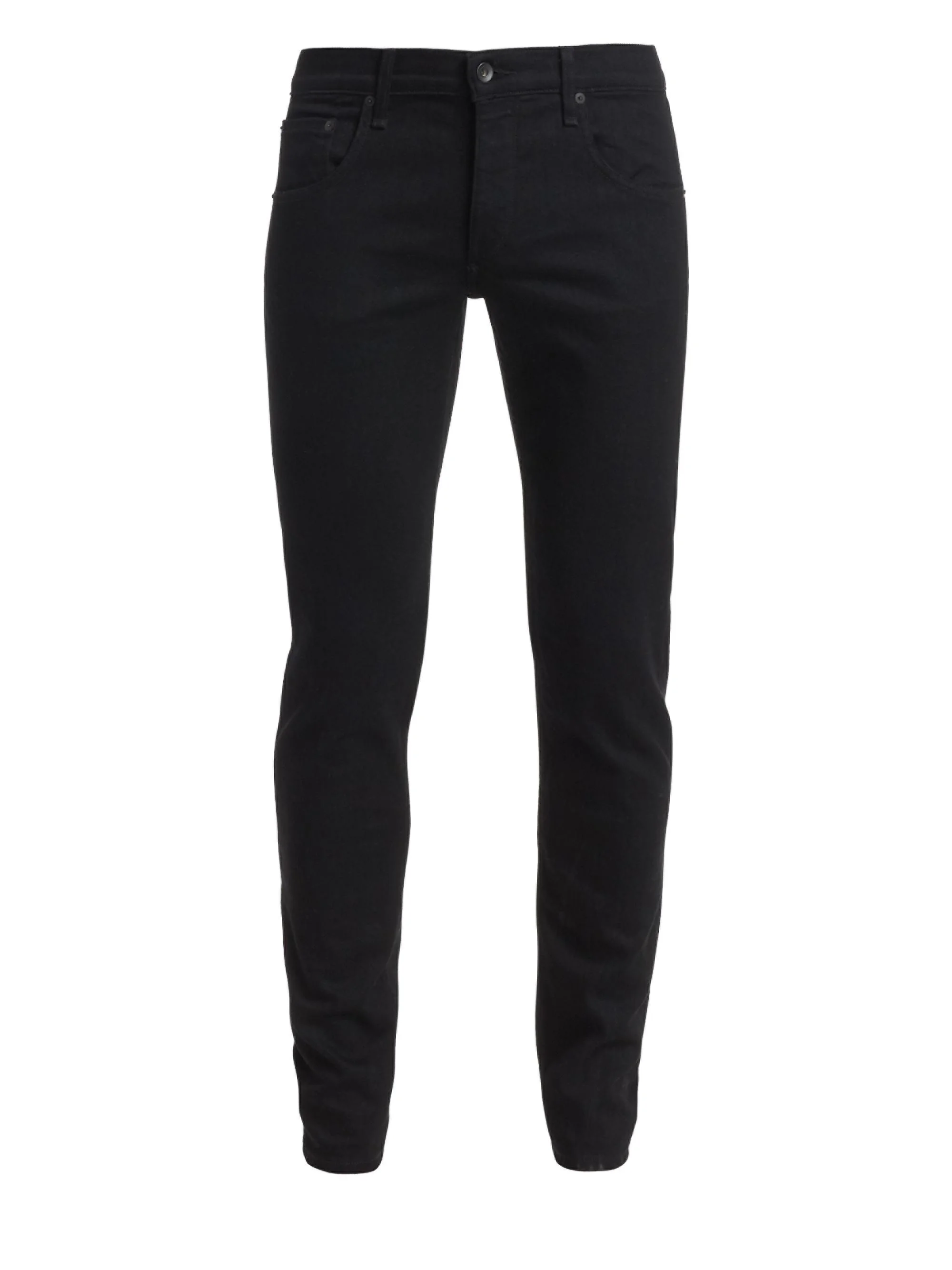 Men's Fit 1 Rinse Wash Stretch Extra-Slim Jeans - Black - 1