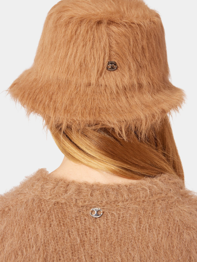 BROWN BUCKET HAT IN FUR 3