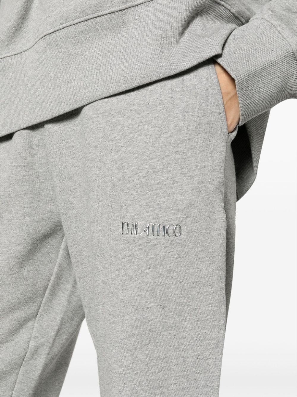 Penny logo-appliquÃ© cotton track pants - 5
