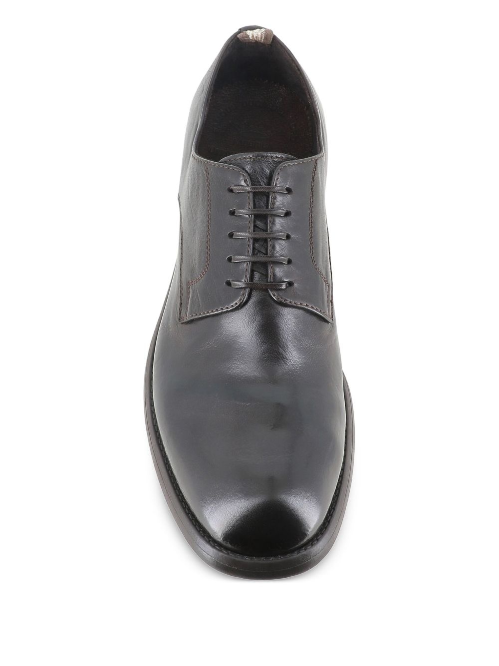 leather lace-up derby shoes - 5
