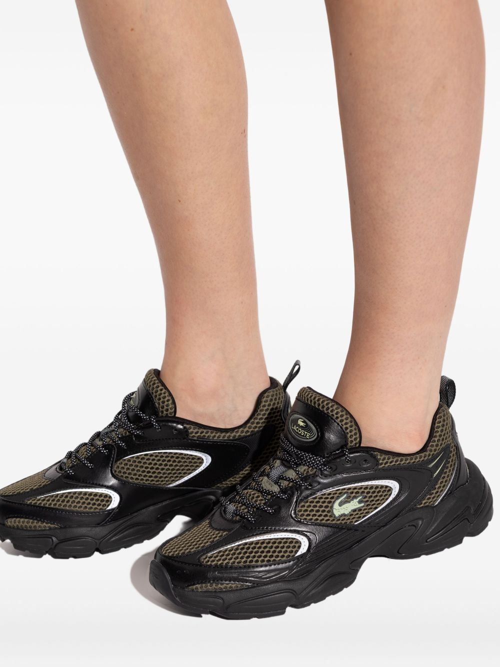 mesh-panelled chunky-sole sneakers - 5