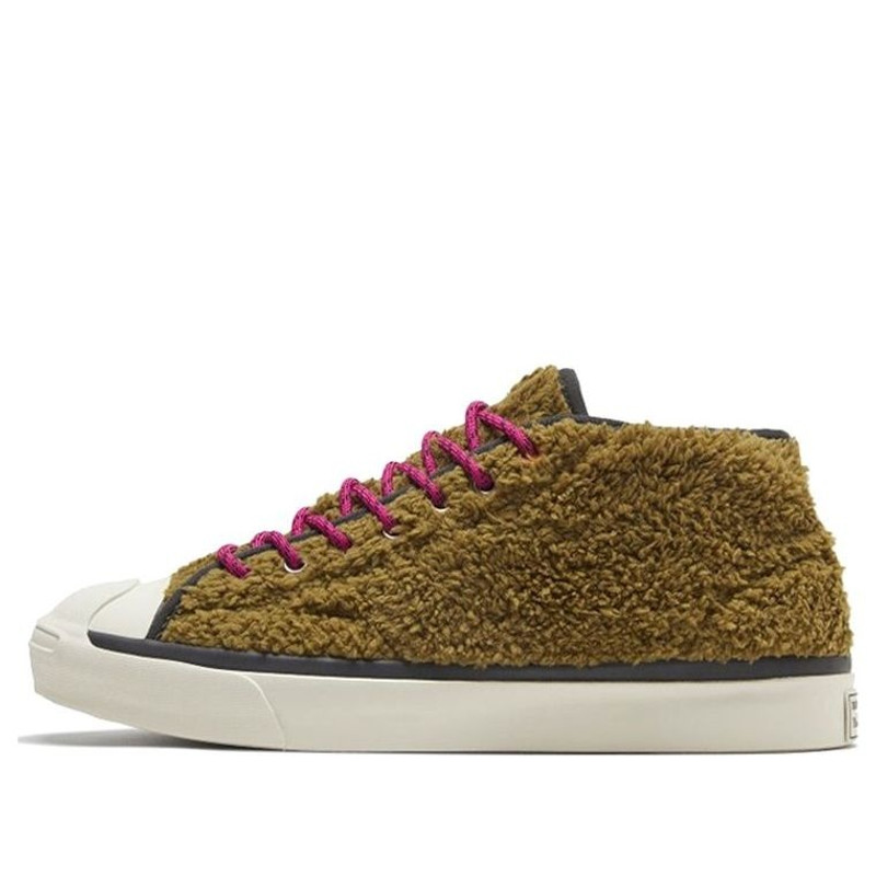 Converse Jack Purcell Mid 'Retro Sherpa - Dark Moss' 169789C - 1