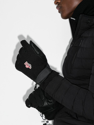 Moncler Grenoble panelled gloves outlook