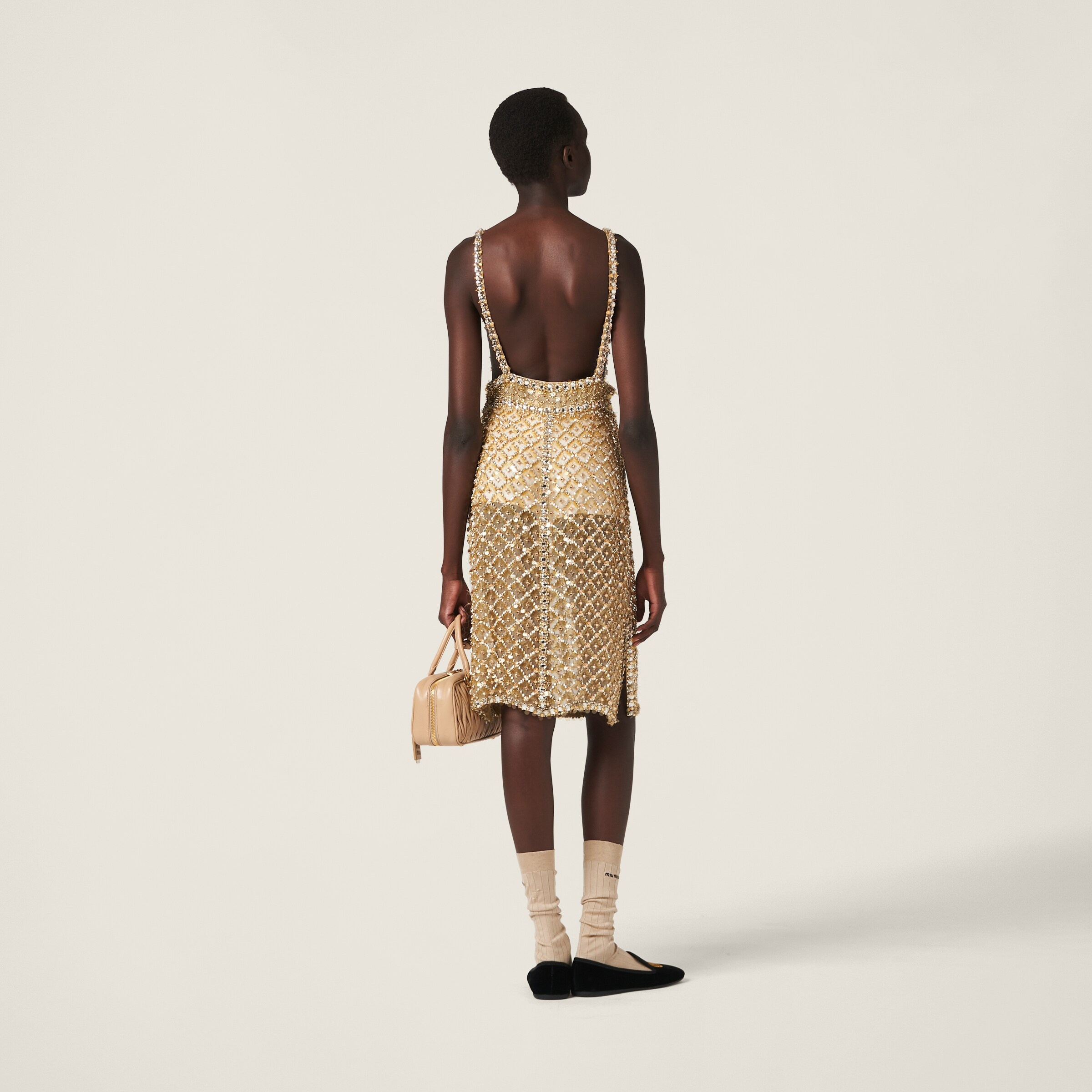 Embroidered organza dress - 3