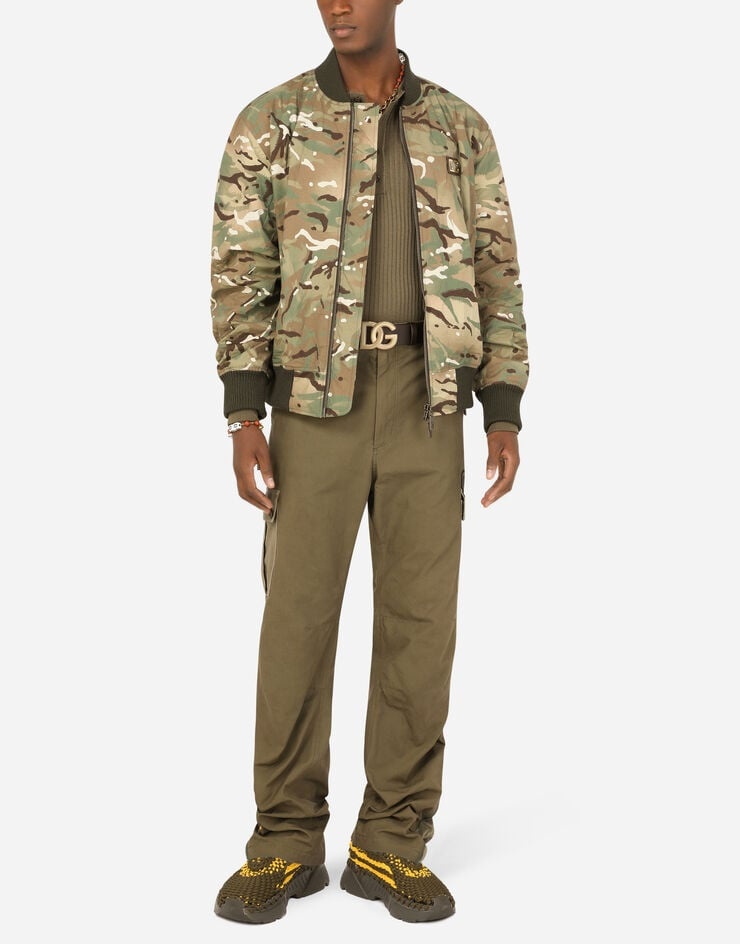 Camouflage-print nylon jacket - 6