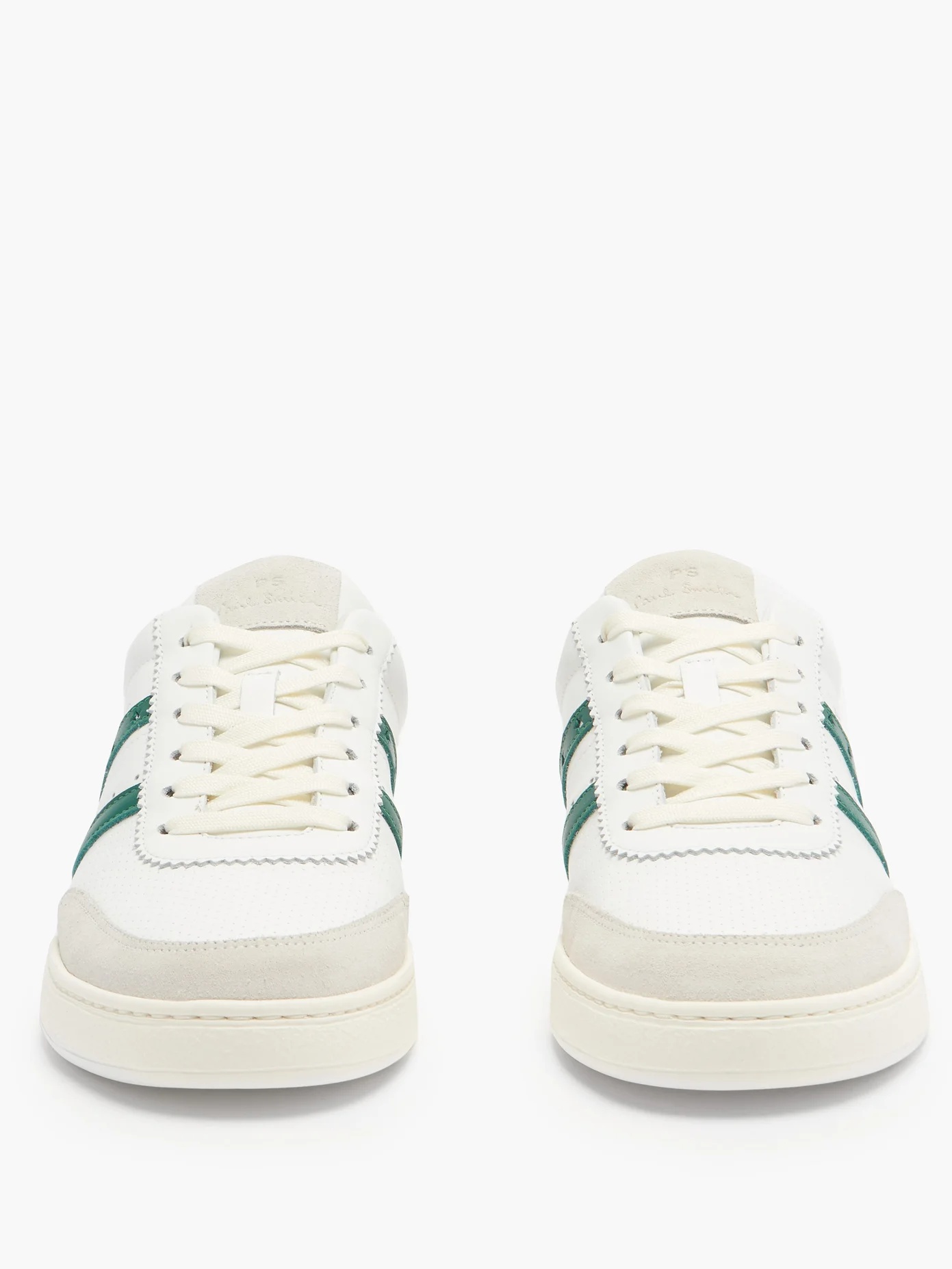 Raffi stripe-appliqué leather trainers - 5