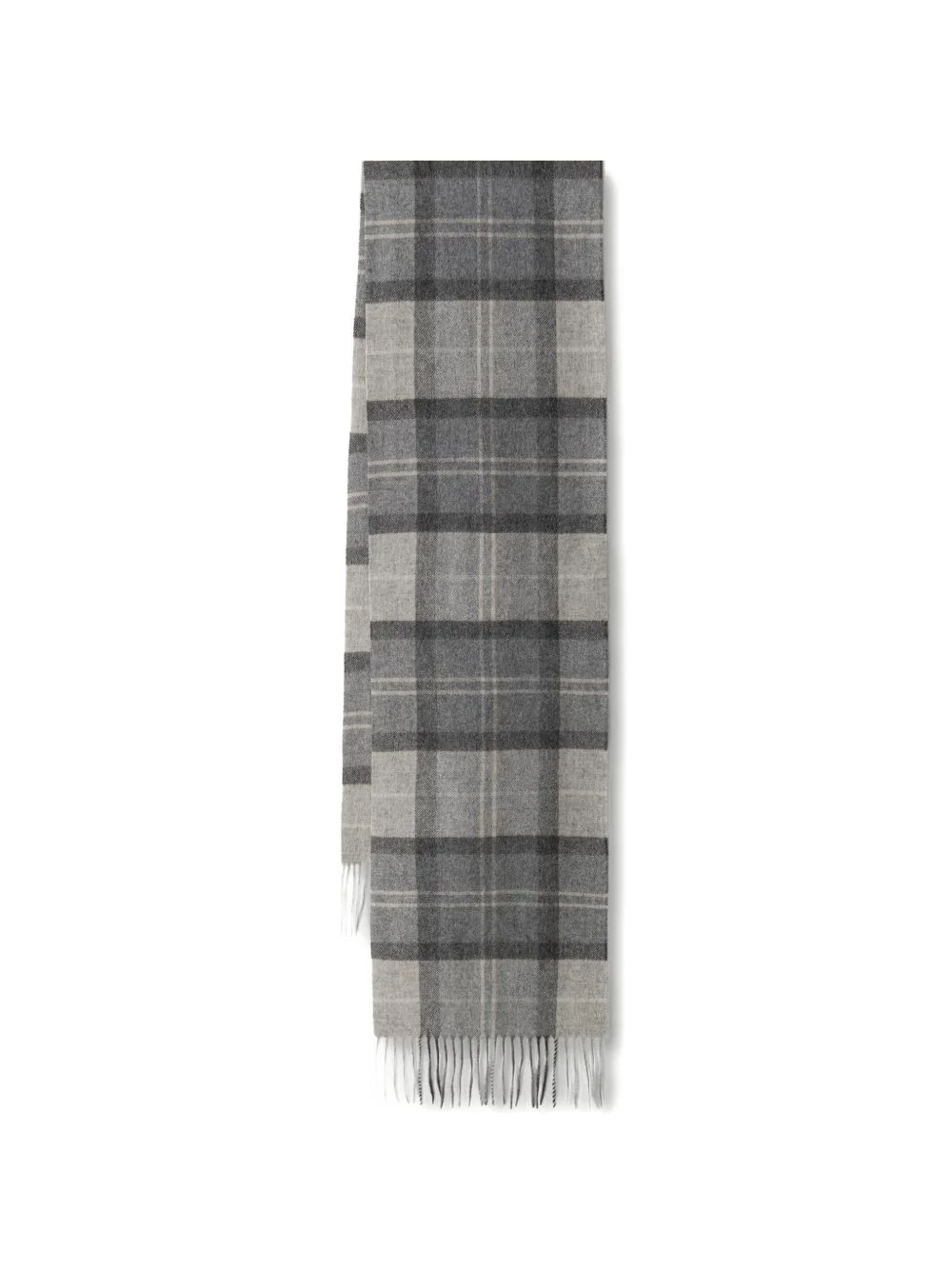 Mineral tartan wool-cashmere scarf - 1