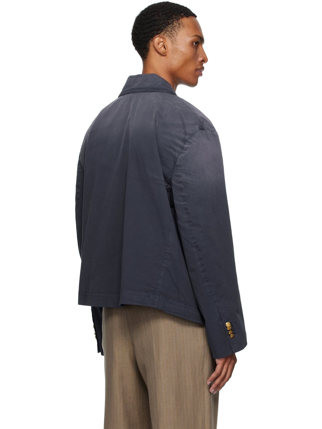 Navy Box Cutter Blazer - 3