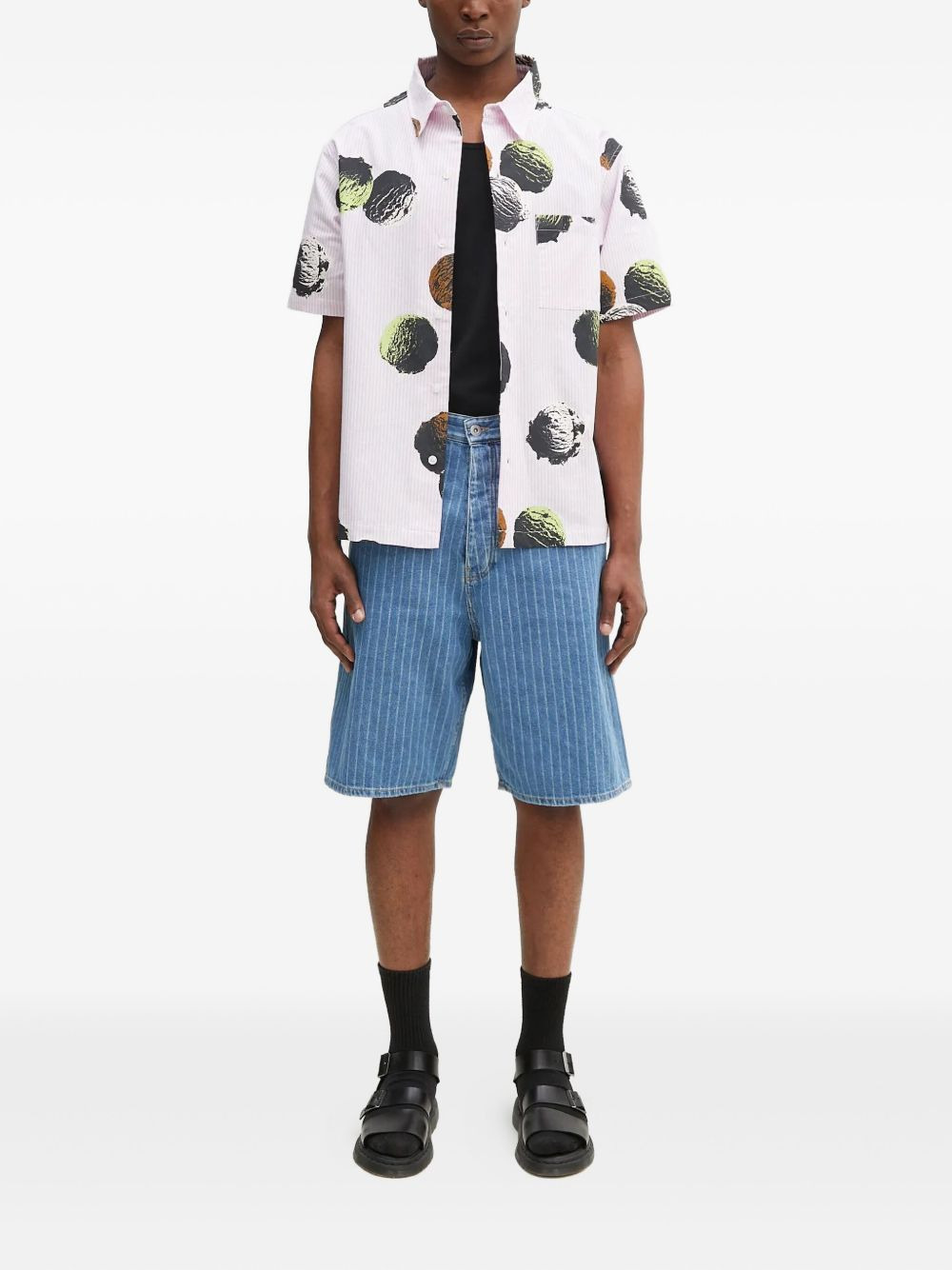 icecream-print shirt - 2