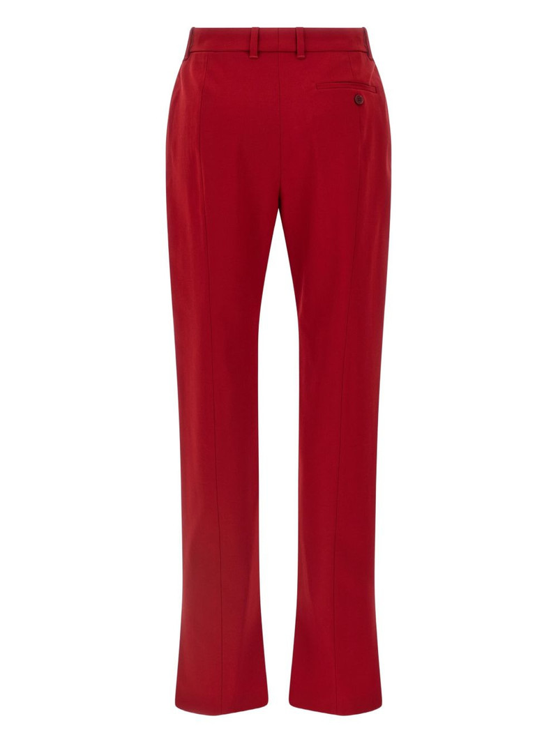 Alexander McQueen pleated flared trousers outlook