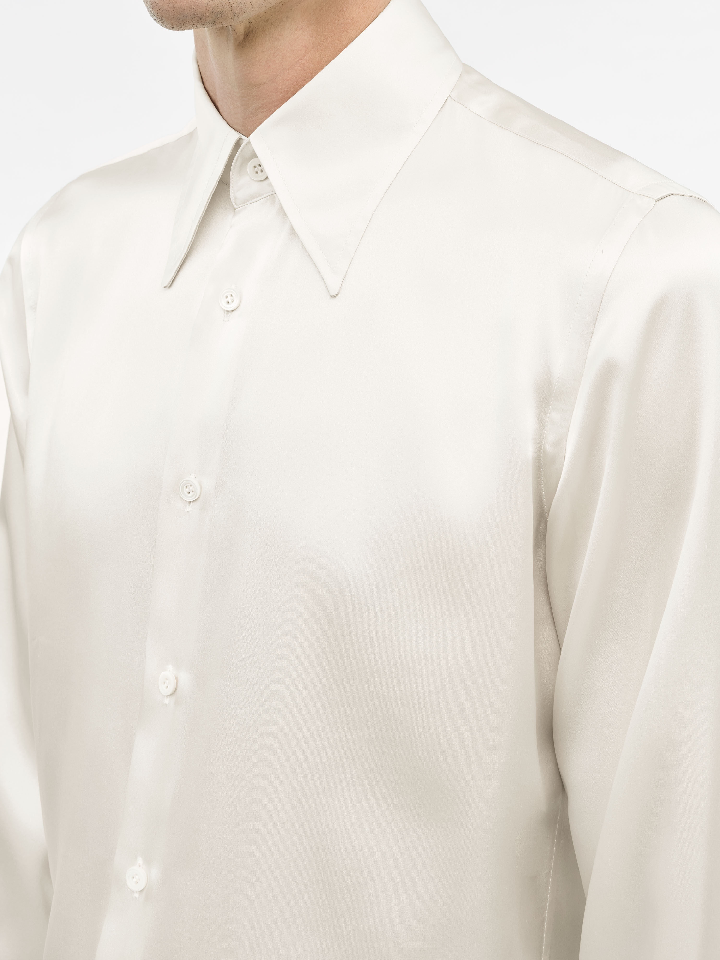 Alain Slim-fit Silk Shirt - 5