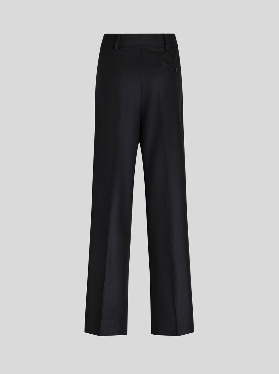 VIRGIN WOOL PALAZZO TROUSERS - 6