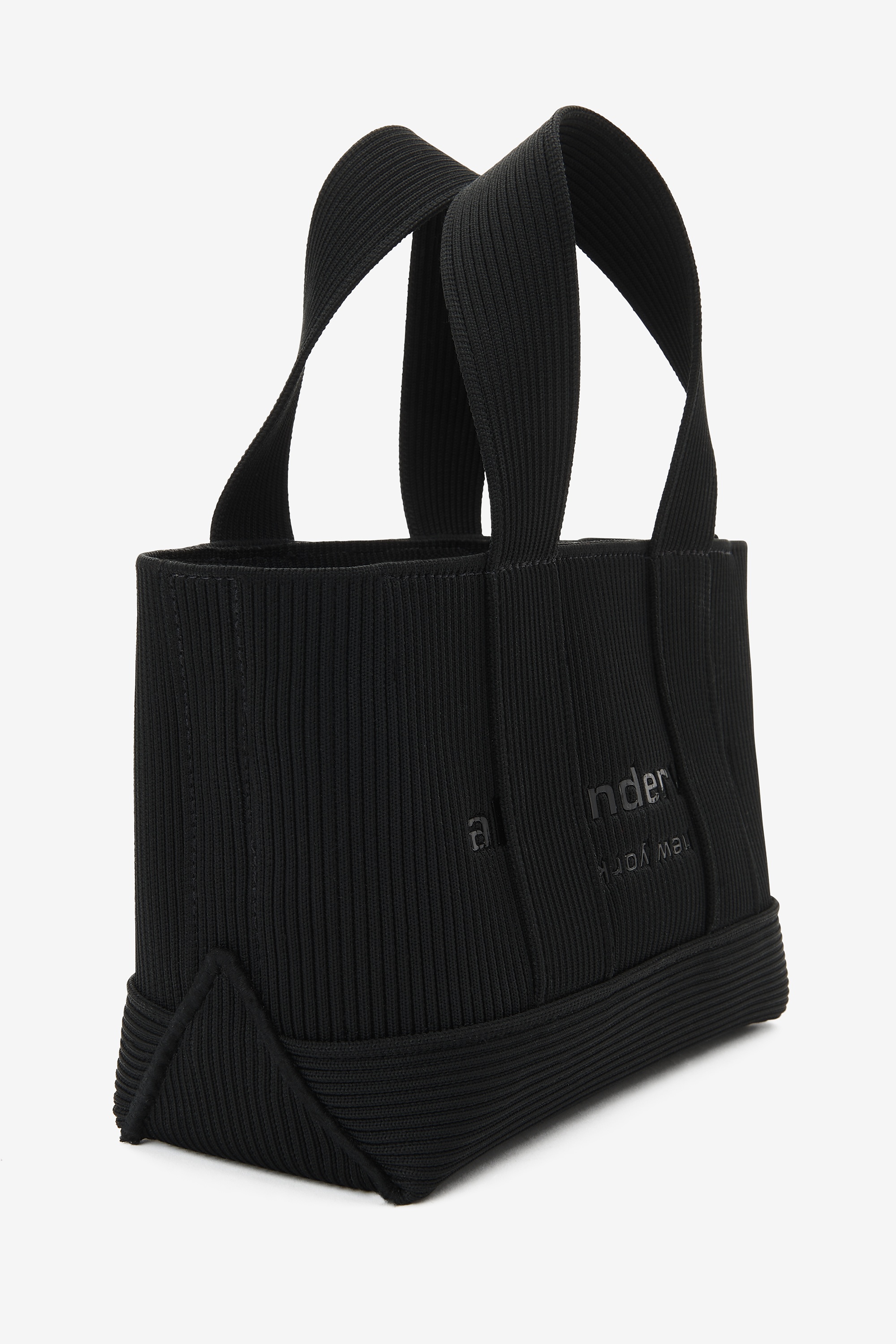 ryan mini tote bag in rib knit - 2