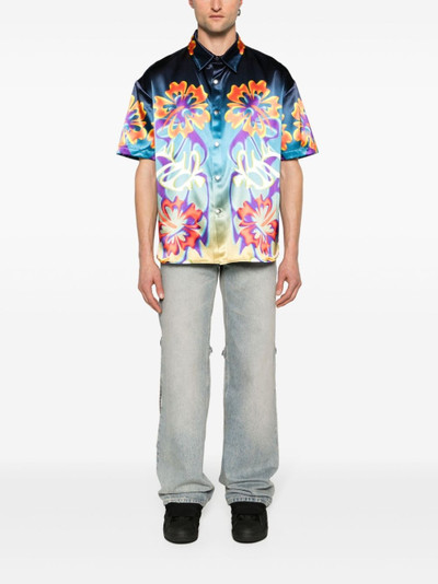 BLUEMARBLE floral-print satin shirt outlook